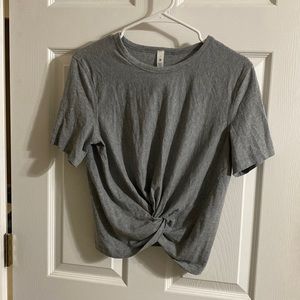 Lululemon gray crop top